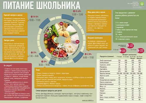 Правильное питание школьника